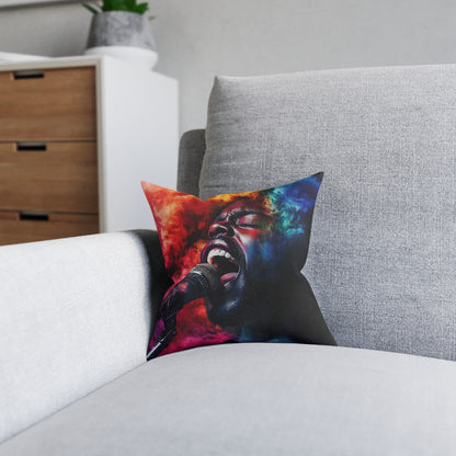 Jazz Singer 2 - Square Pillow - UK
