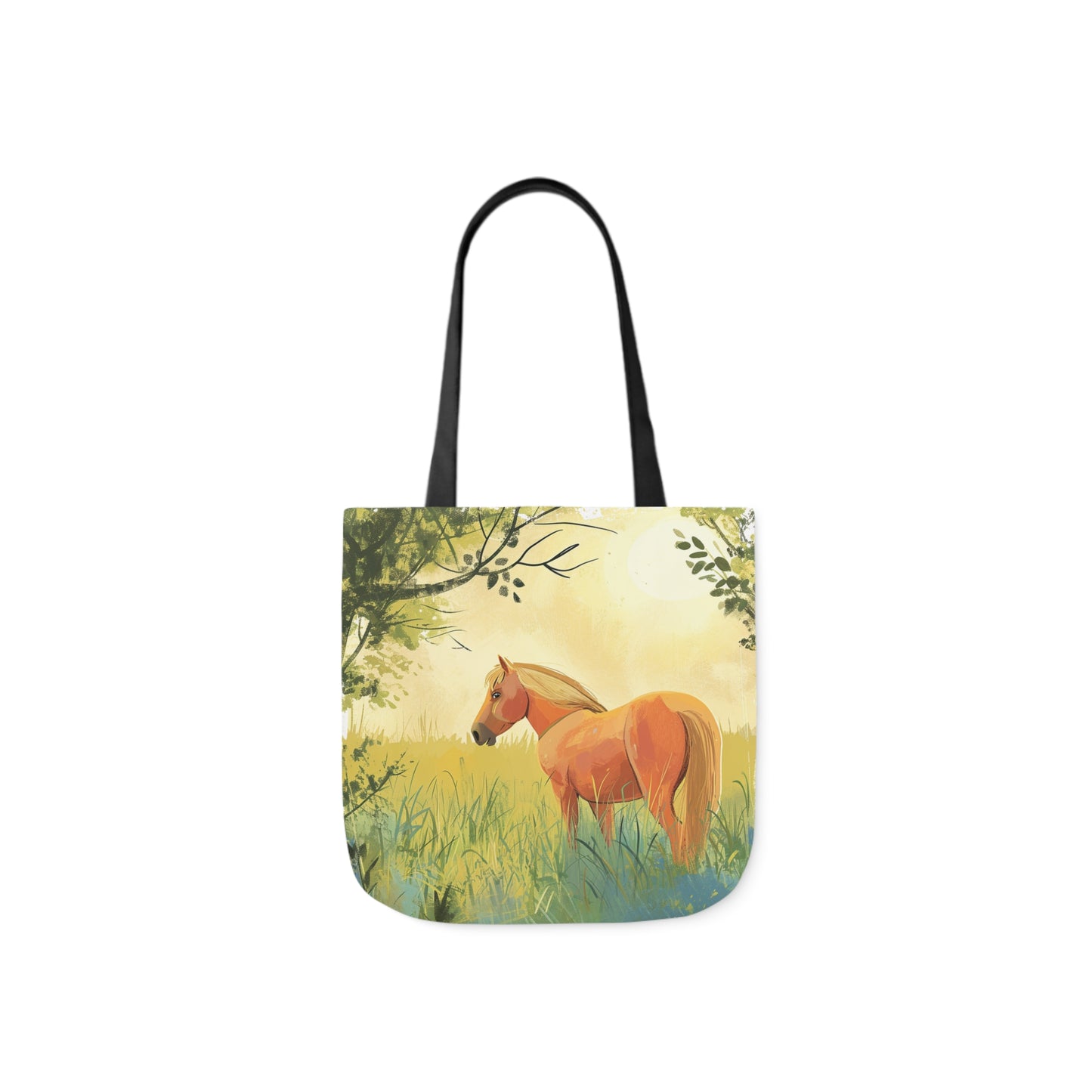 Horse #2 Polyester Canvas Tote Bag (AOP)