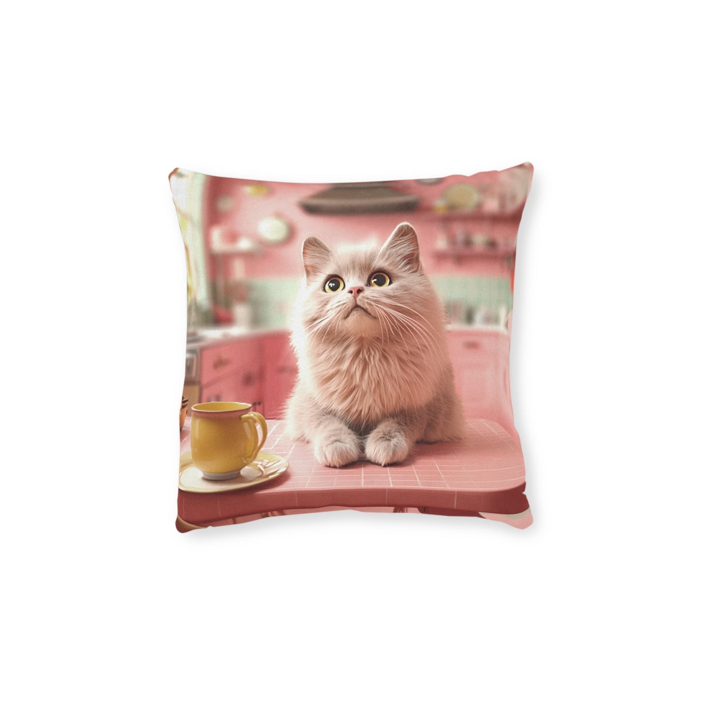 Cute Kitty 2 - Square Pillow UK