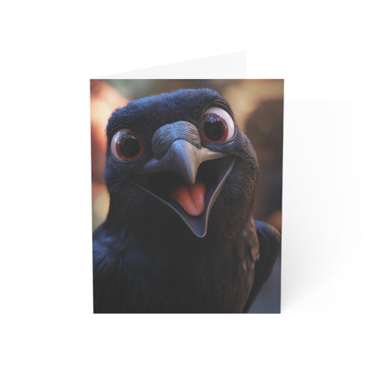 Happy Crow Greeting Cards - Set of 1, 10, 30, or 50pcs for All Occasions - USA