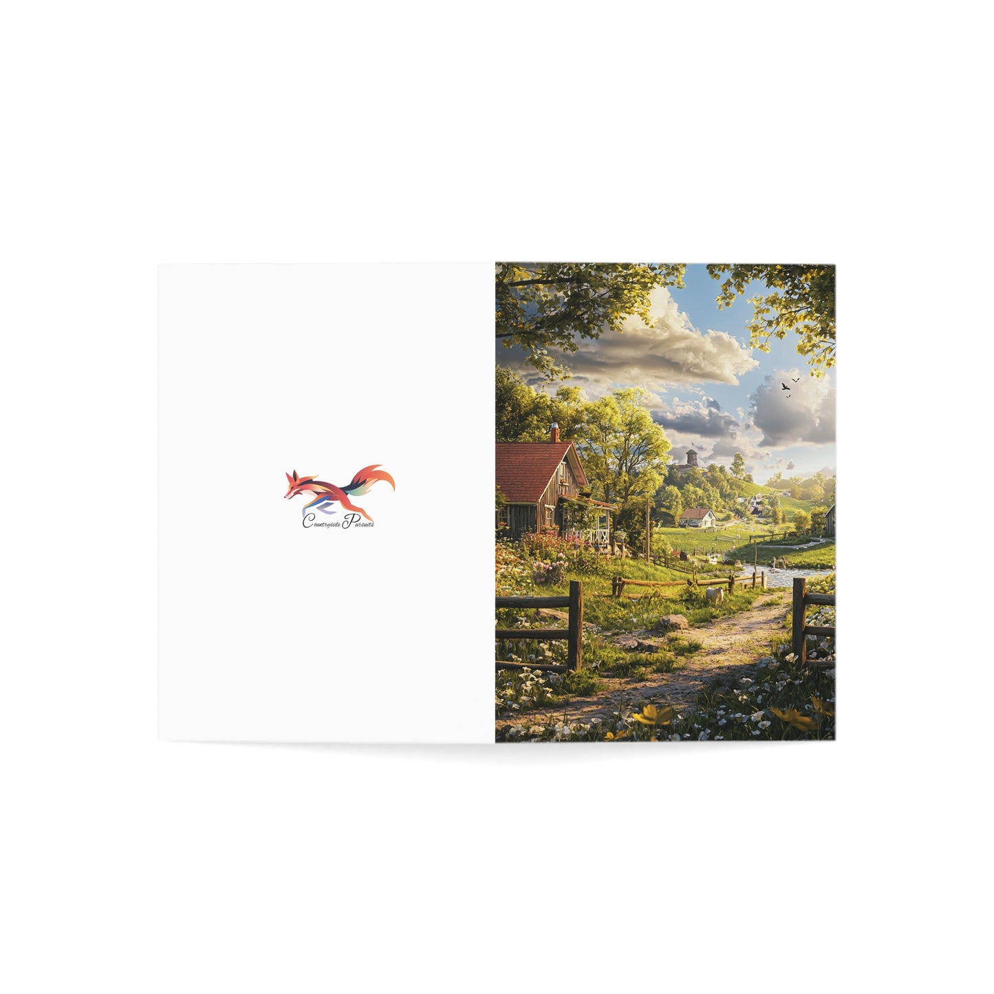 Pretty English Countryside 3 - Greeting Cards - Set of 1, 10, 30, or 50pcs for All Occasions - USA