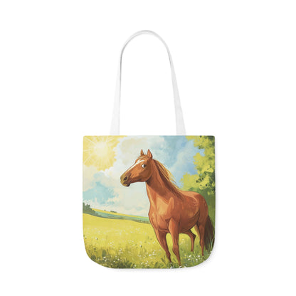 Horse #1 Polyester Canvas Tote Bag (AOP)