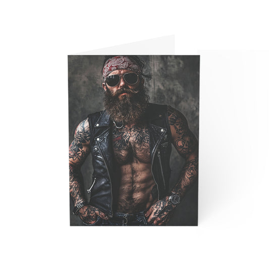 Large Hairy Biker Greeting Cards - Set of 1, 10, 30, or 50pcs for All Occasions - USA