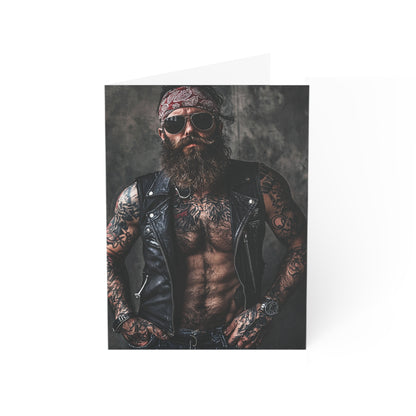 Large Hairy Biker Greeting Cards - Set of 1, 10, 30, or 50pcs for All Occasions - USA