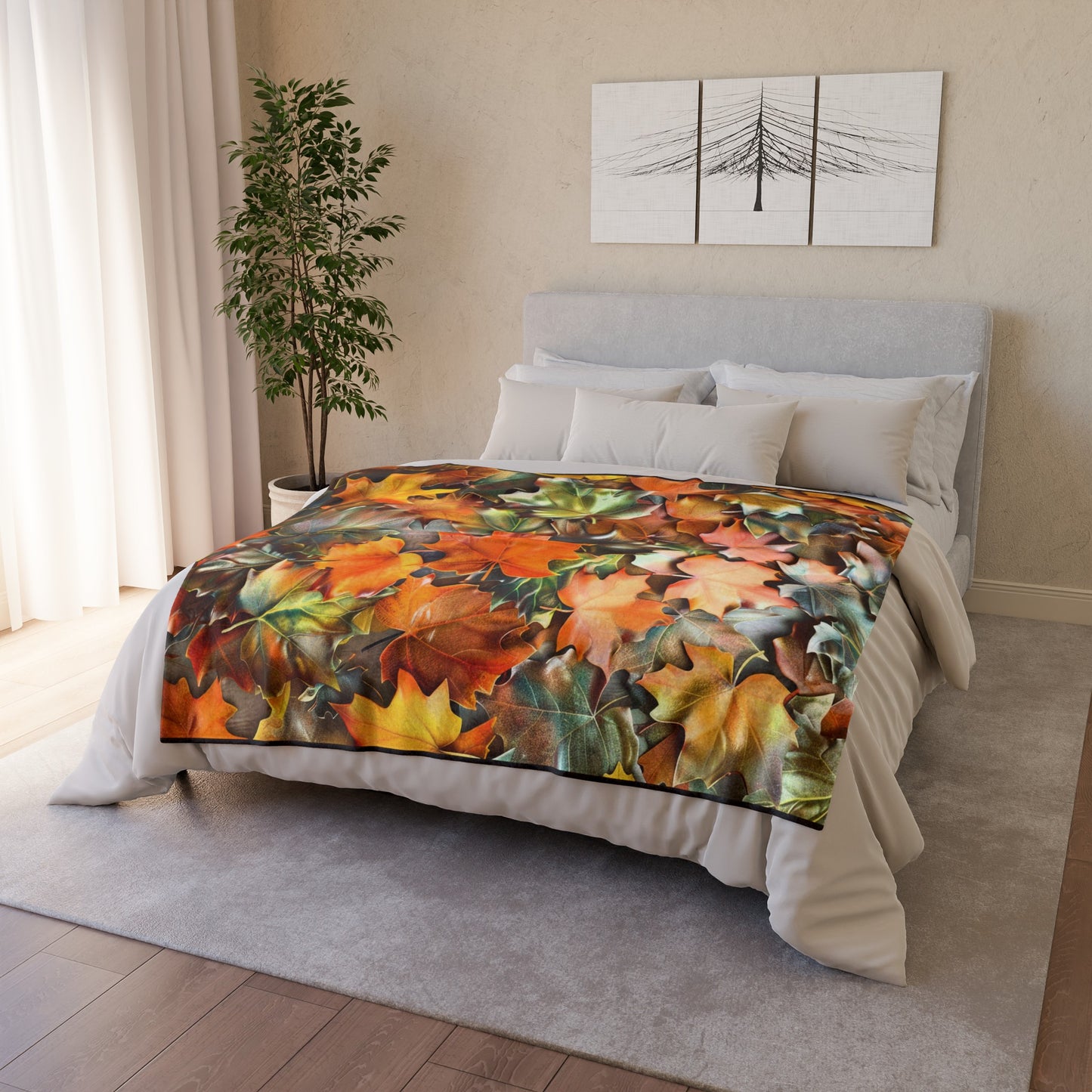 Autumn Floor - Soft Polyester Blanket