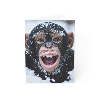 Happy Monkey Greeting Cards - Set of 1, 10, 30, or 50pcs for All Occasions - USA