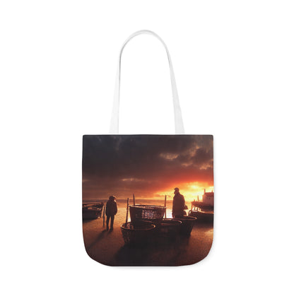 Seascape #6 - Polyester Canvas Tote Bag (AOP)
