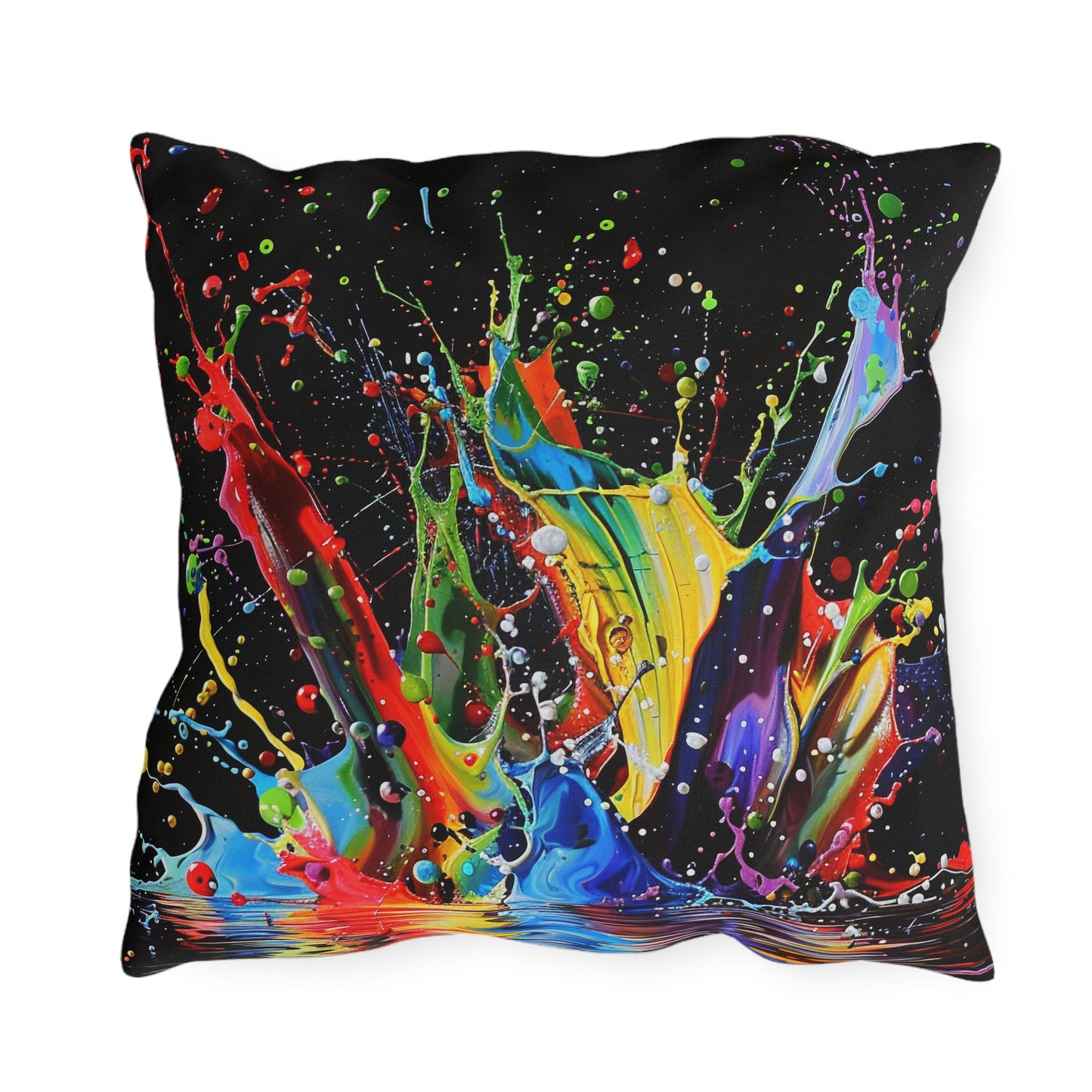 Paint Splash - Outdoor Pillows - USA