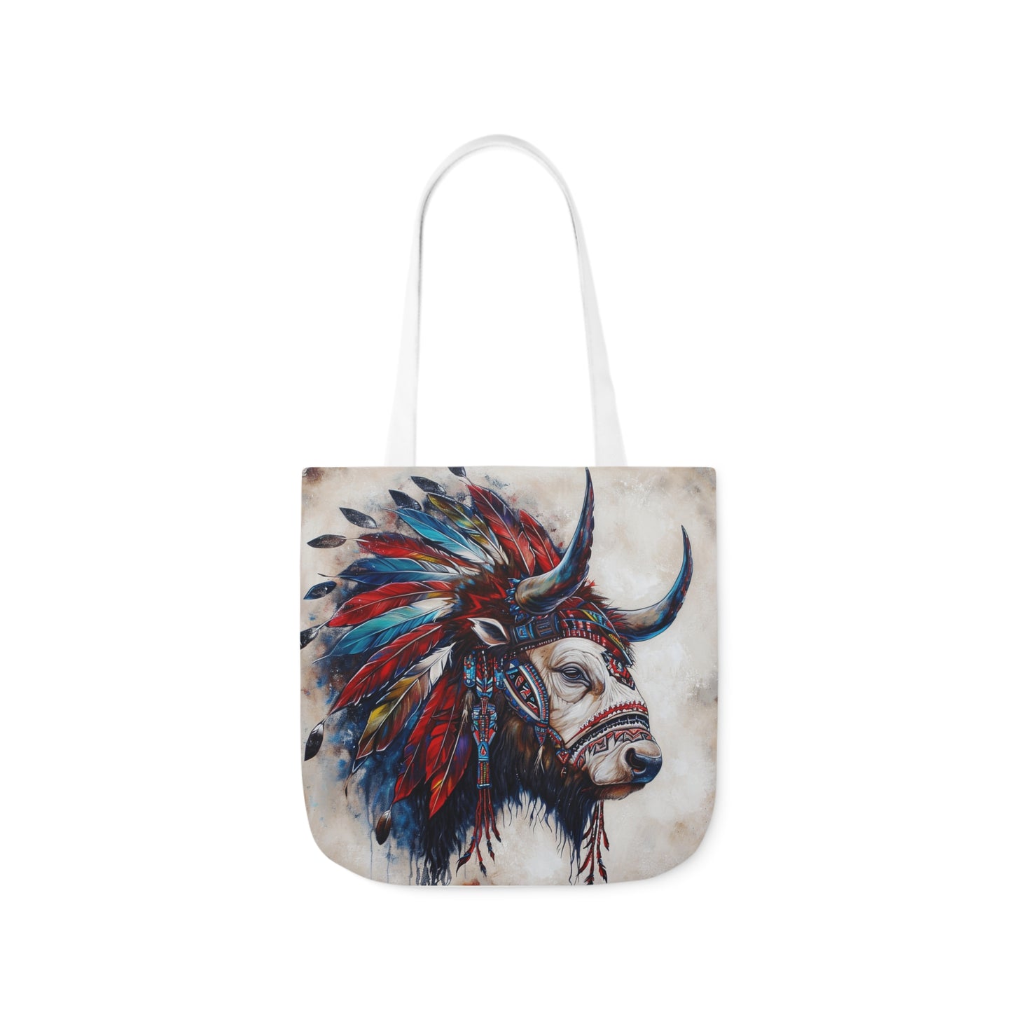Native American Art #3 - Polyester Canvas Tote Bag (AOP)