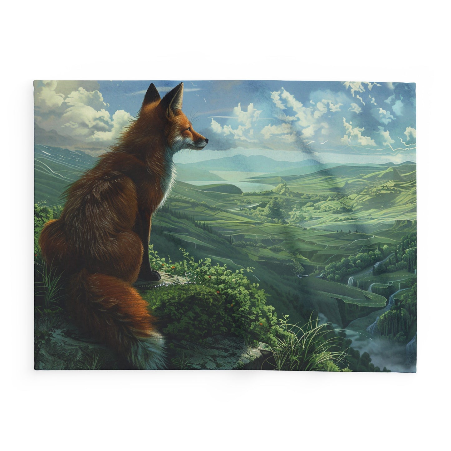 Valley View #3 Arctic Fleece Blanket - UK