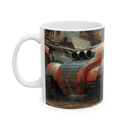 Car 2 Ceramic Mug, (11oz, 15oz) - USA