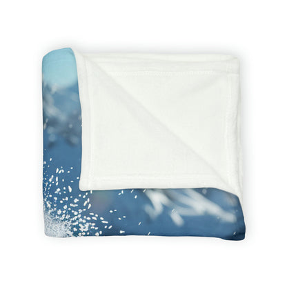 Downhill Skier #4 - Soft Polyester Blanket