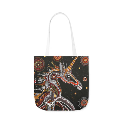 Native Australian Art #4 - Polyester Canvas Tote Bag (AOP)