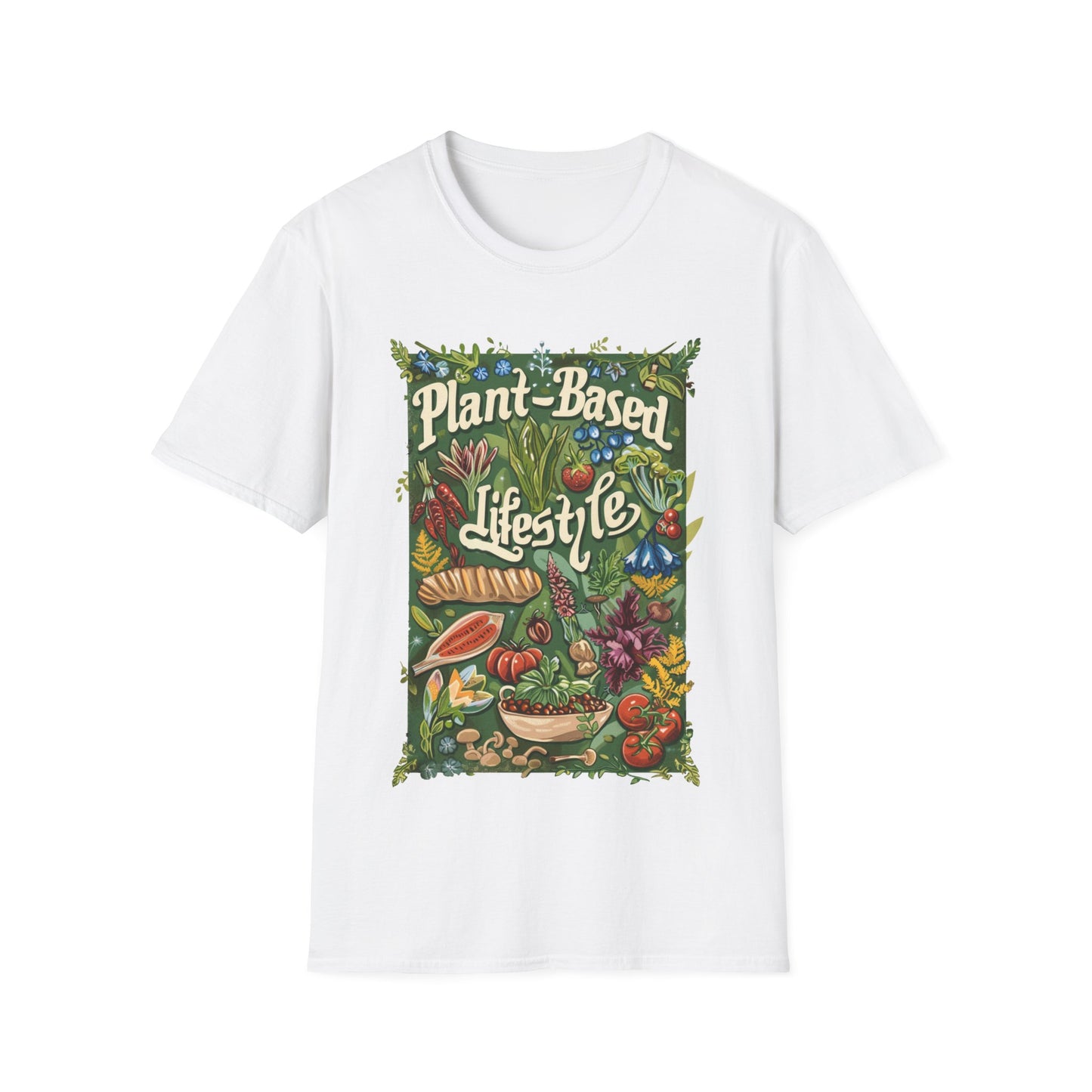 Plant Based Lifestyle #2 - Unisex Softstyle T-Shirt (UK)