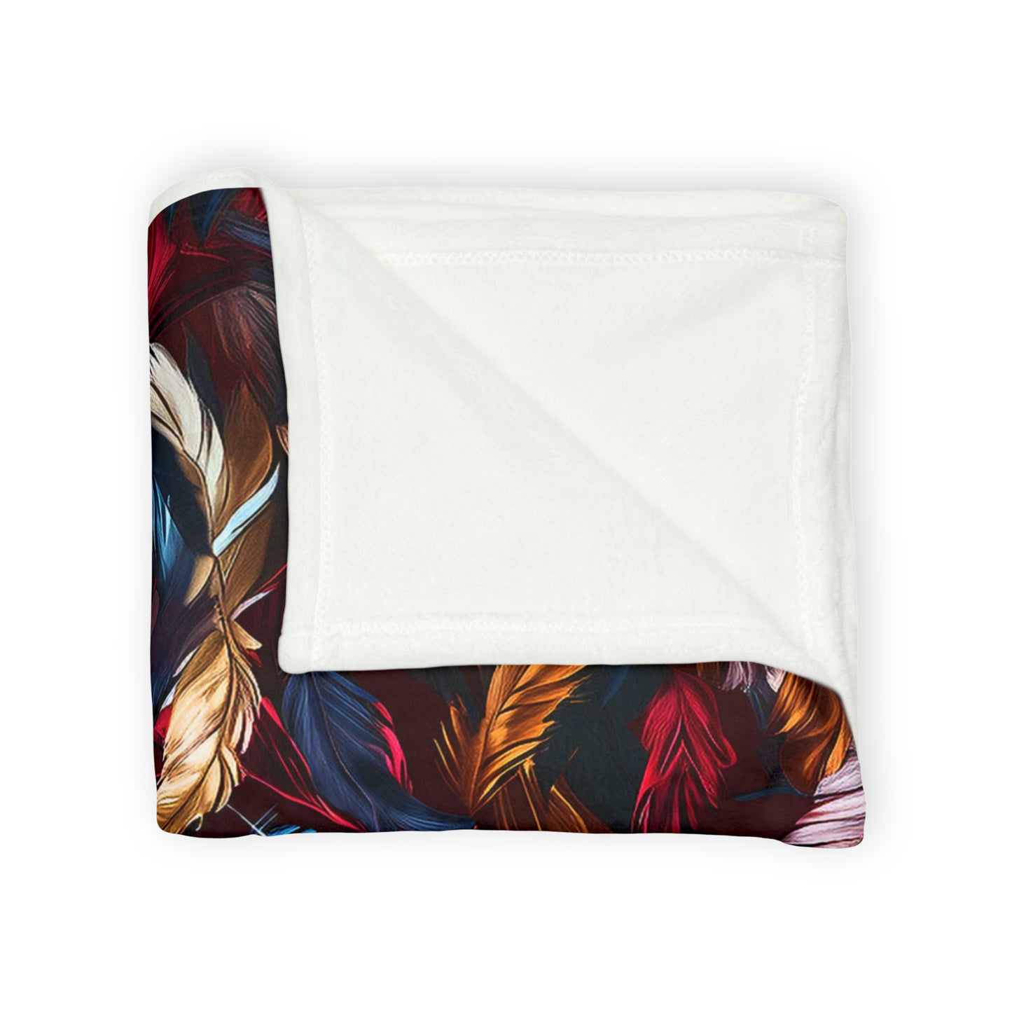 Chinoiseries Feathers - Soft Polyester Blanket