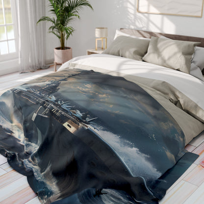 Aircraft Carrier 1 Arctic Fleece Blanket - USA