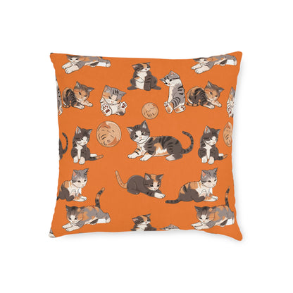 Kitten At Play - Square Pillow - UK