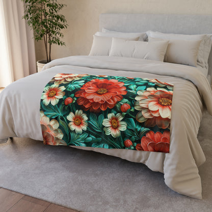 Chinoiserie #5 - Soft Polyester Blanket