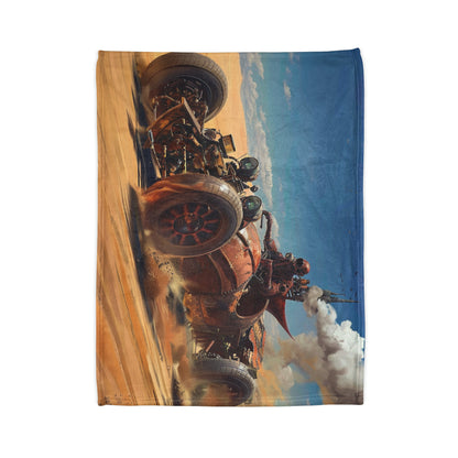 Steampunk Racer #1 - Soft Polyester Blanket