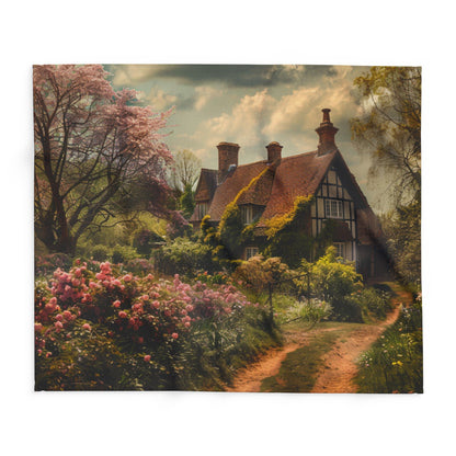 English Springtime 2 Arctic Fleece Blanket - UK, USA