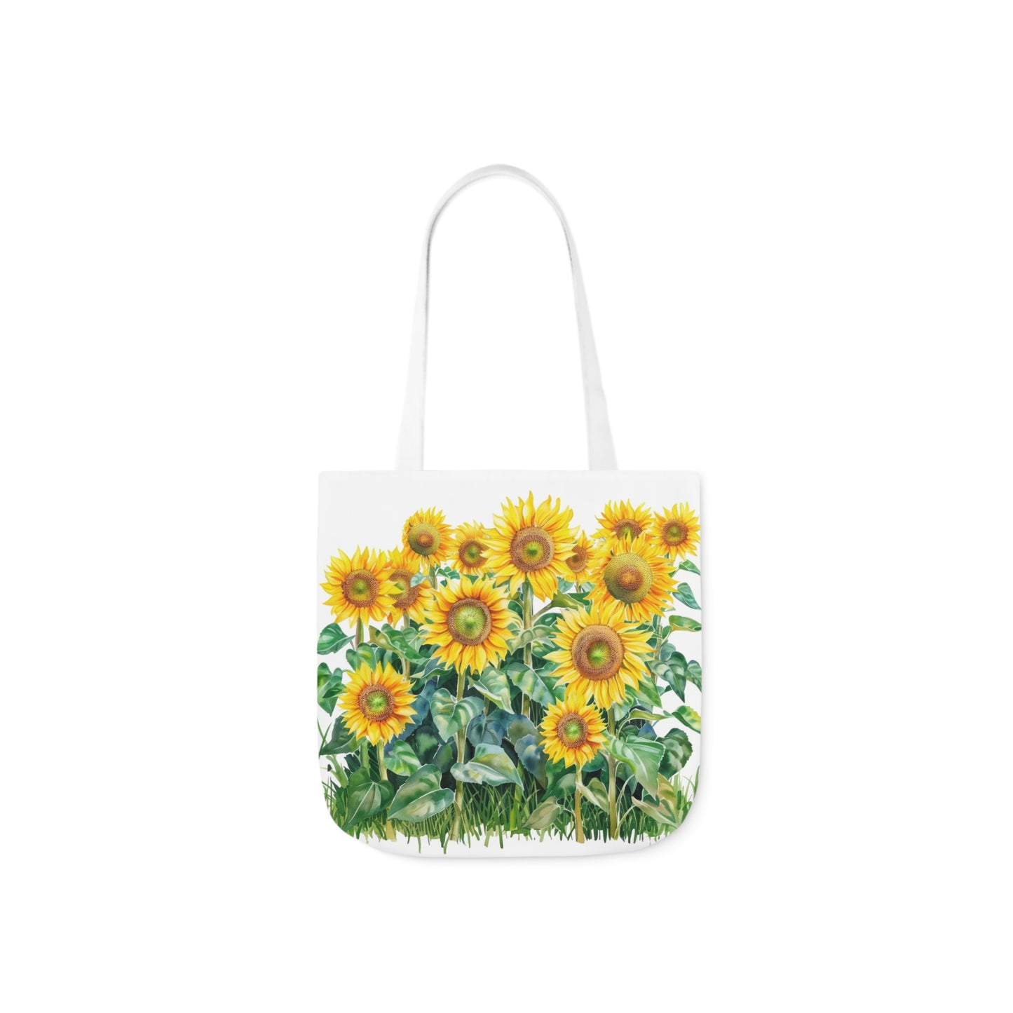Sunflower Design - Polyester Canvas Tote Bag (AOP)