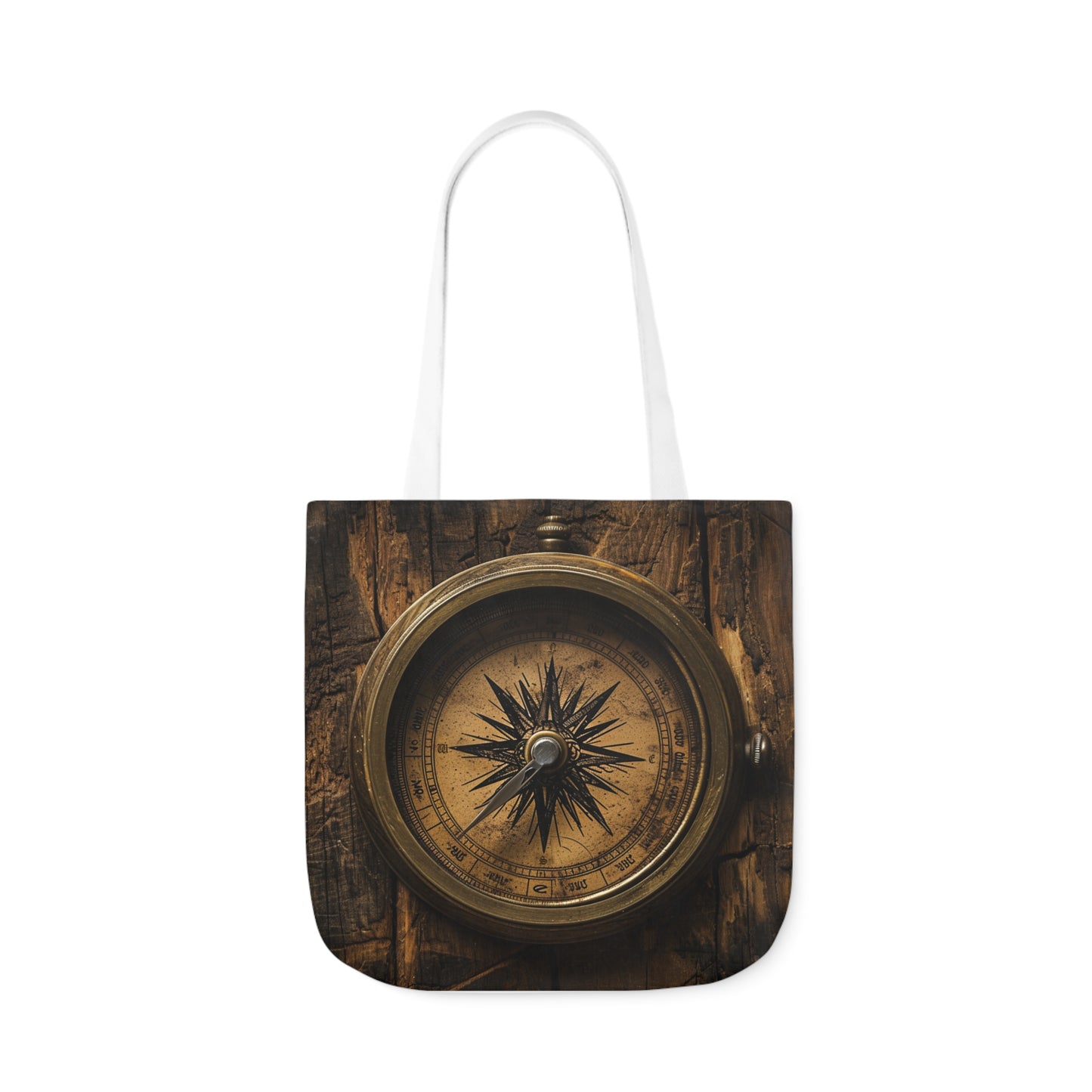 Compass - Polyester Canvas Tote Bag (AOP)