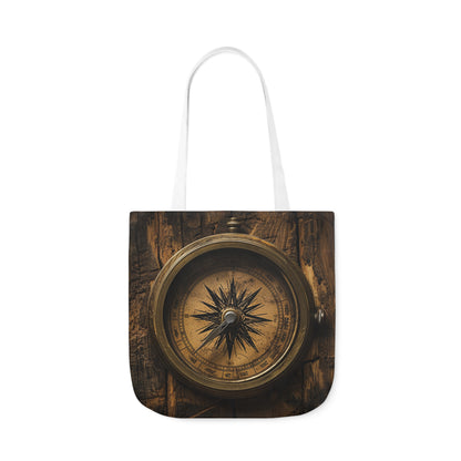 Compass - Polyester Canvas Tote Bag (AOP)
