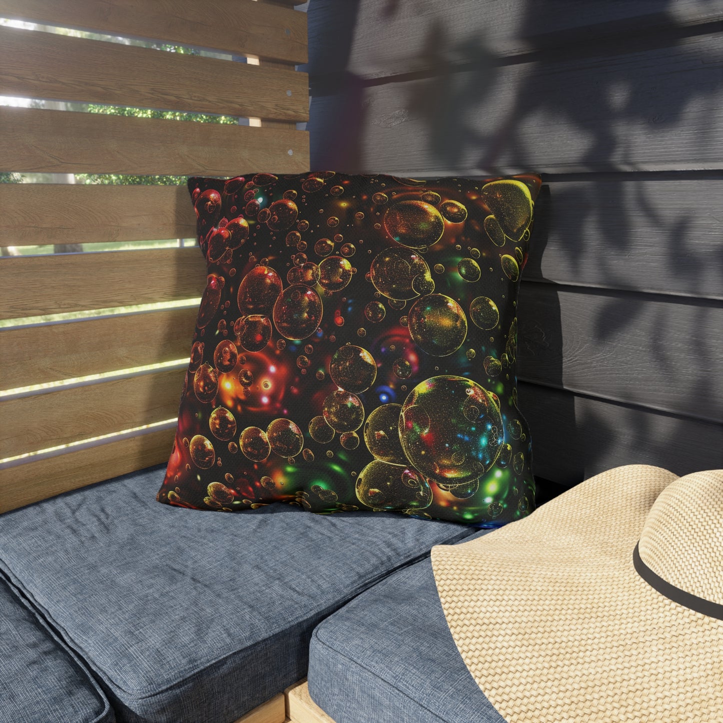 Effervescent Bubbles - Outdoor Pillows - USA