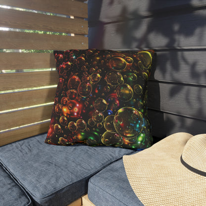 Effervescent Bubbles - Outdoor Pillows - USA