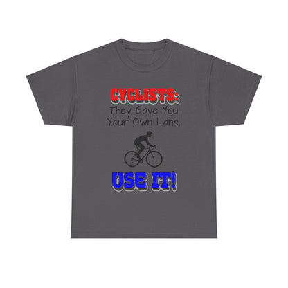 Cyclists 1 - Unisex Heavy Cotton Tee - UK
