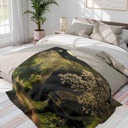 English Springtime 3 Arctic Fleece Blanket - UK, USA