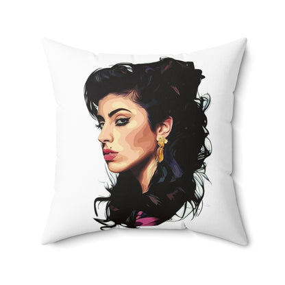 Elvis and Amy - Spun Polyester Square Pillow - USA