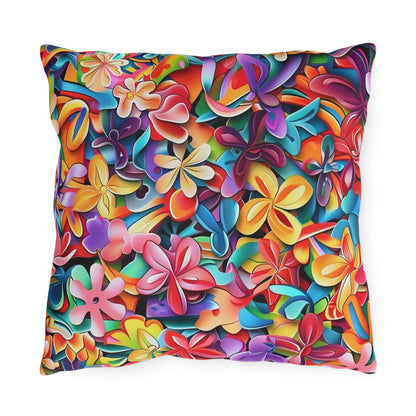 Summer Flowers - Outdoor Pillows - USA