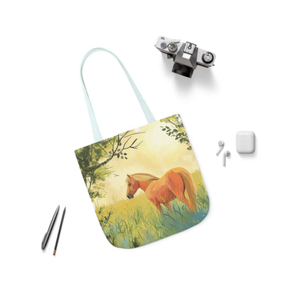 Horse #2 Polyester Canvas Tote Bag (AOP)