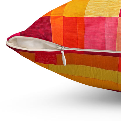 Patchwork 2 - Spun Polyester Square Pillow - USA