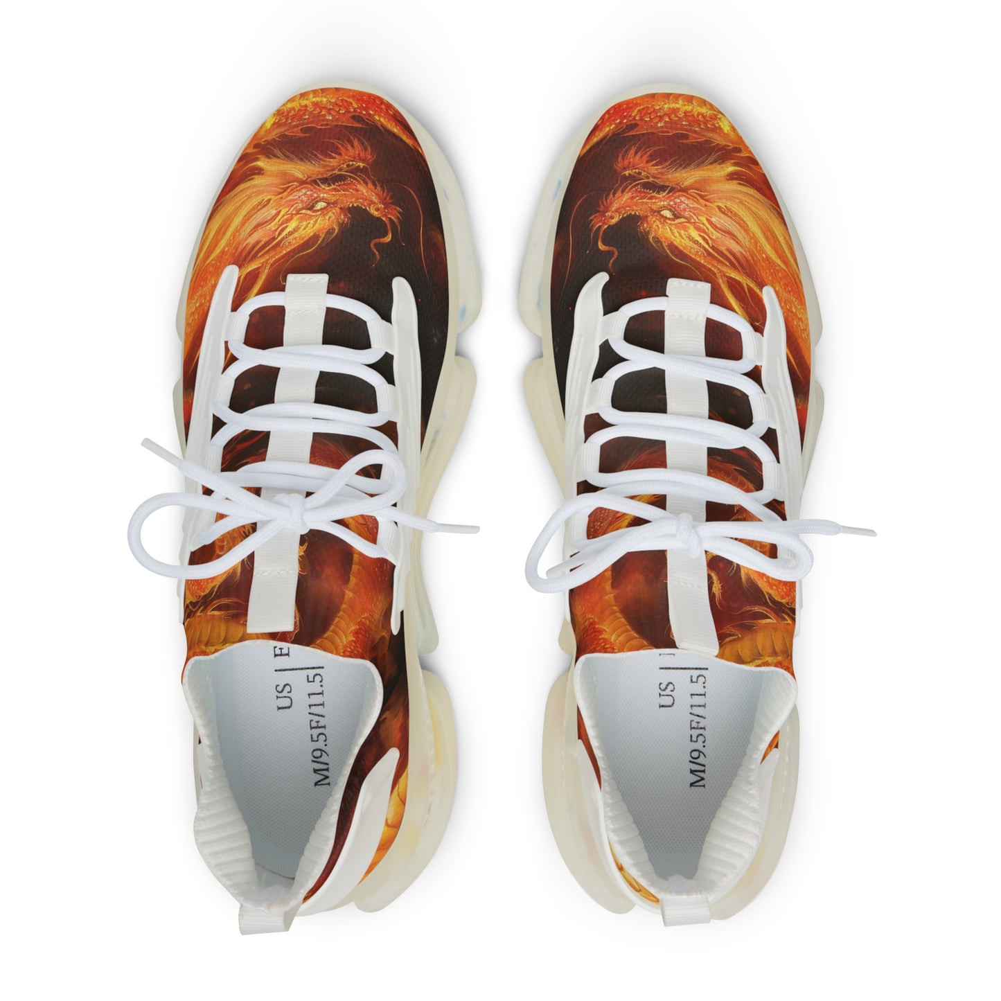 Dragon Design Sneakers  -  Men's Mesh Sneakers - China Only