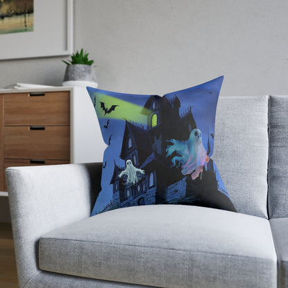 Haunted House - Square Pillow - UK