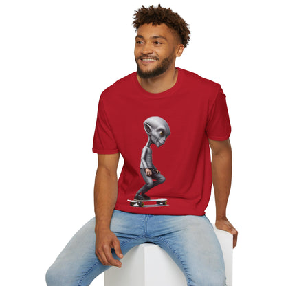 Alien Skater - Unisex Softstyle T-Shirt - UK