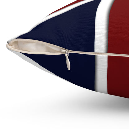 Union Jack Manchester Square Pillow - Cozy British Home Decor - USA