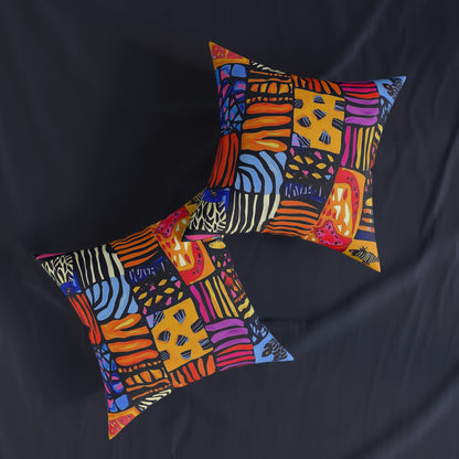 African 3 - Square Pillow - UK
