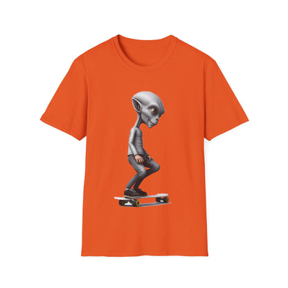 Alien Skater - Unisex Softstyle T-Shirt - UK