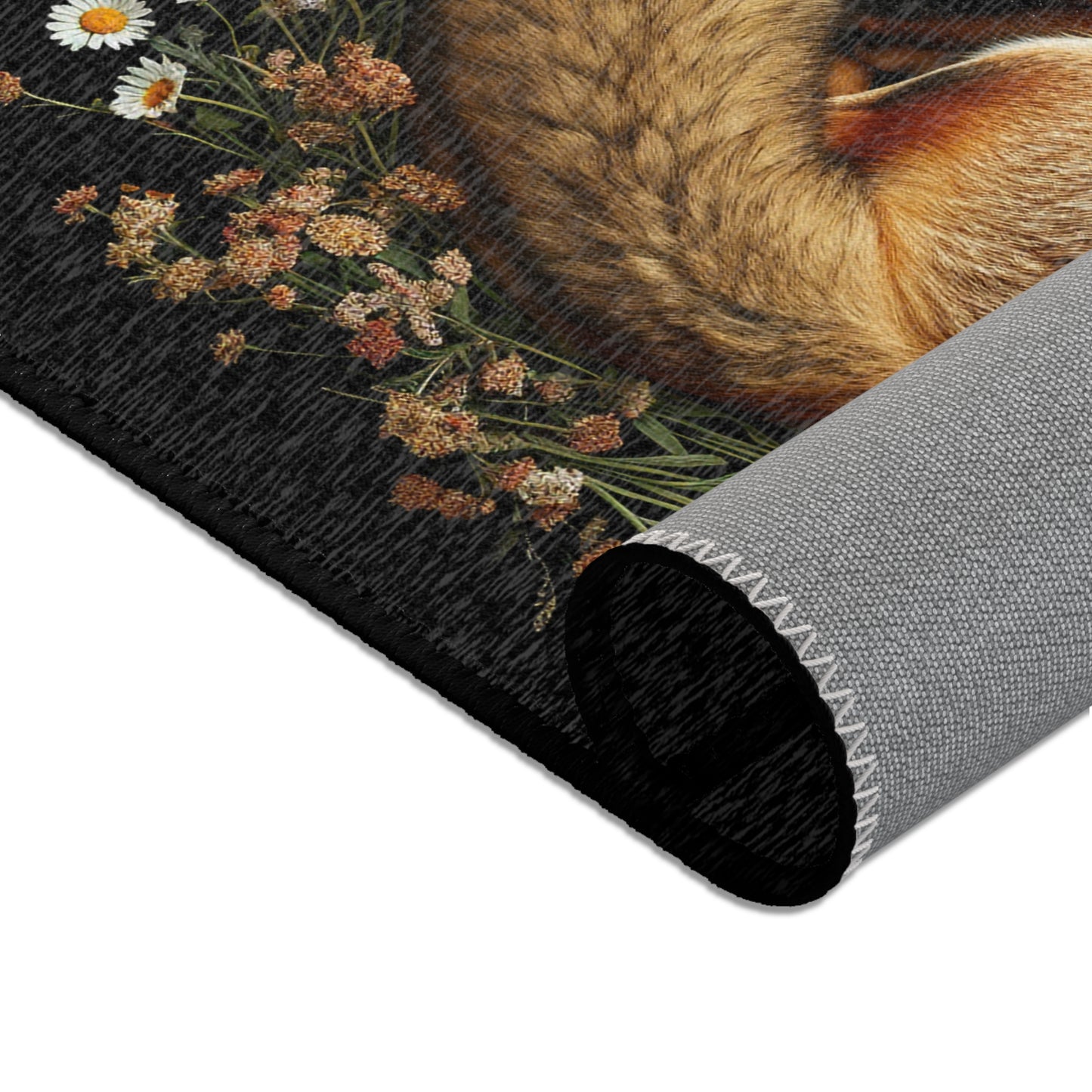 Cozy Fox Area Rug - Nature-Inspired Home Decor for Animal Lovers USA