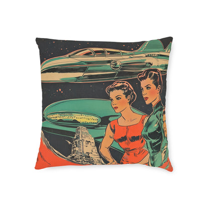 1950's Space Comic - Square Cushion - Space Home Decor UK