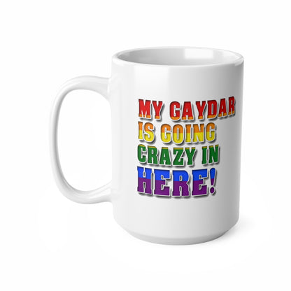 Gaydar Novelty Mug Ceramic Coffee Cups, 11oz, 15oz - UK