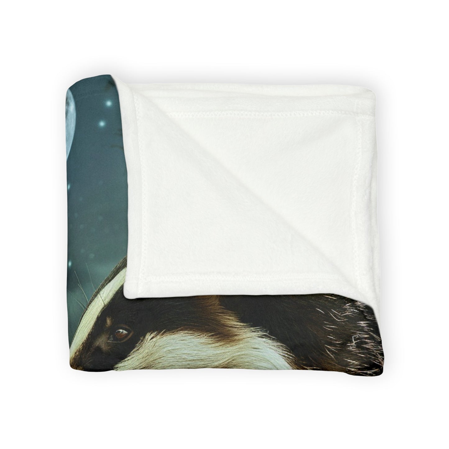 *Fox and Badger Blanket - Soft Polyester Blanket