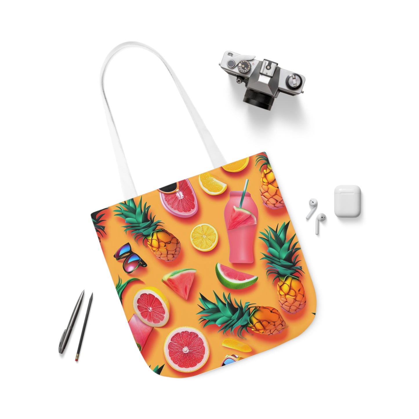 Summertime #4 - Polyester Canvas Tote Bag (AOP)