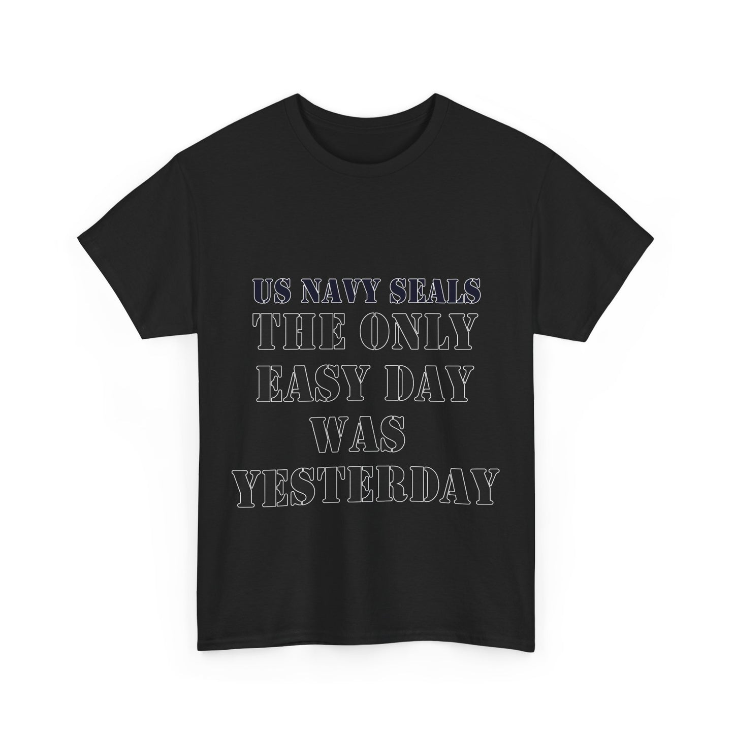 US Navy Seals Motivational Tee - Unisex Heavy Cotton Tee for Veterans and Supporters UK