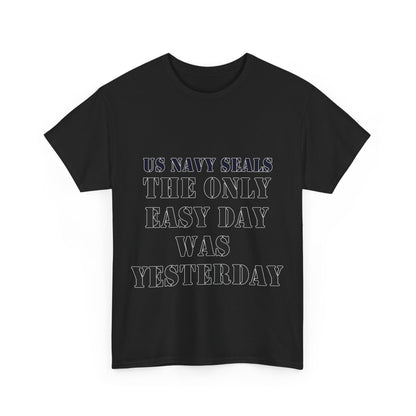 US Navy Seals Motivational Tee - Unisex Heavy Cotton Tee for Veterans and Supporters UK