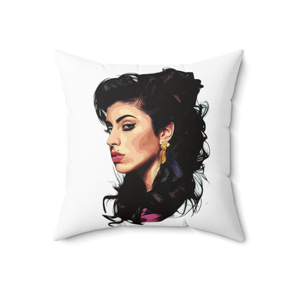 Elvis and Amy - Spun Polyester Square Pillow - USA
