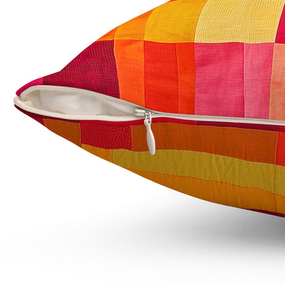 Patchwork 2 - Spun Polyester Square Pillow - USA